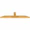 Ekena Millwork Portland Rough Sawn Timber Gable Bracket, Western Red Cedar, 84"W x 21"H x 4"D x 6"F, 6/12 Pitch GBW084X21X0406POR00RWR - alternate 4